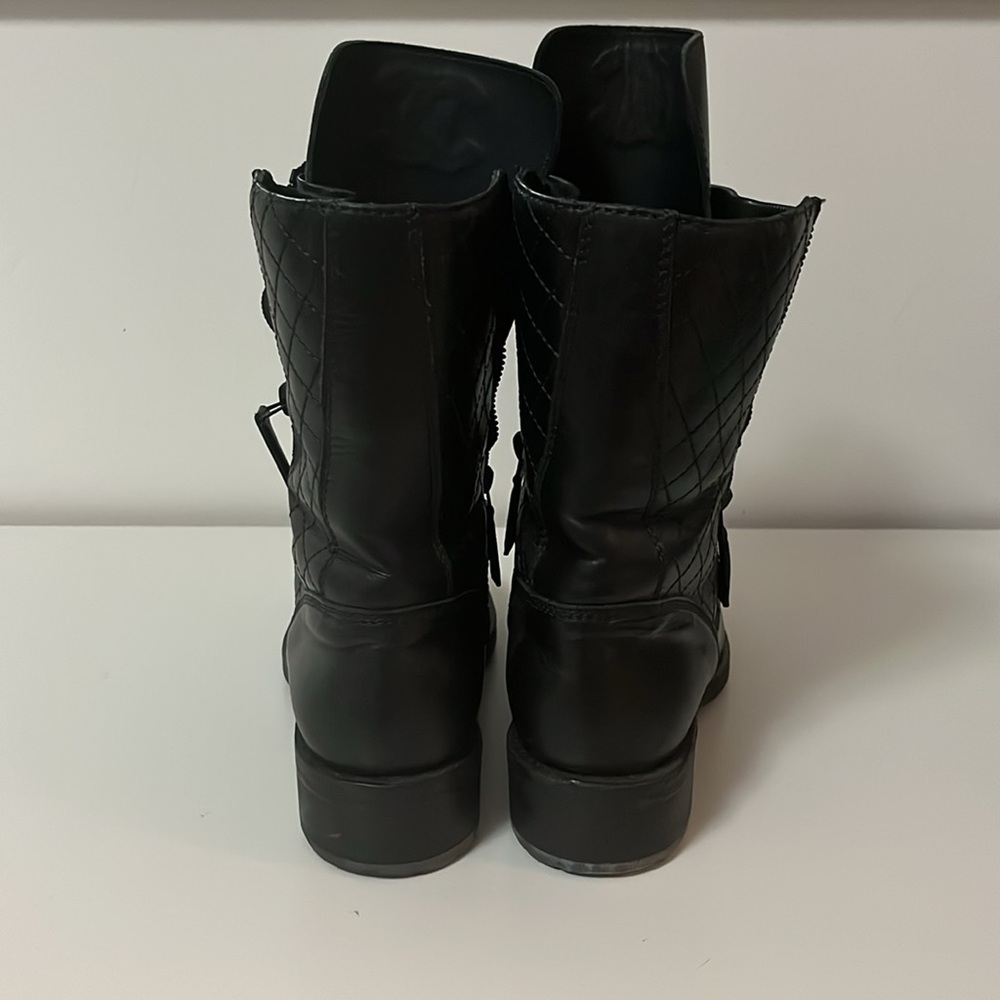Chanel Black Combat Boot size 38 - Picture 4 of 6